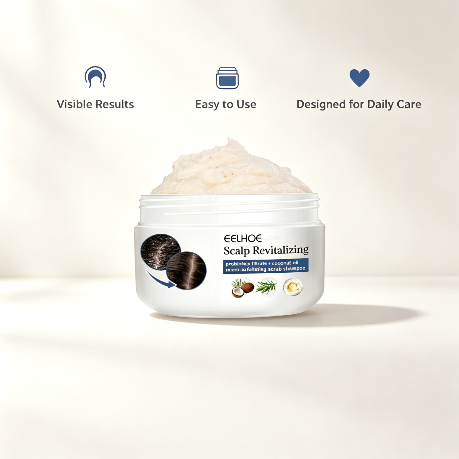 Hair Care Dandruff - Gommage exfoliant pour le cuir chevelu,